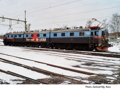 Electric locomotive LKAB type Dm3 serie 1200<br /><a href='images/pictures/Roco/63754.jpg' target='_blank'>Full size image</a>